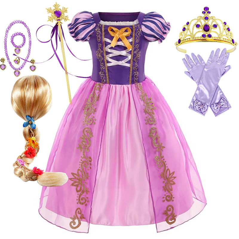 Party Games Crossplay - Fantezi Yaz Rapunzel Prenses Elbise Doğum