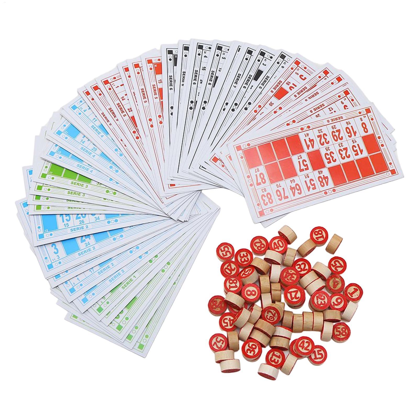 Party Games For Large Groups - Vintage Ahşap Bingo Oyun Seti Büyük