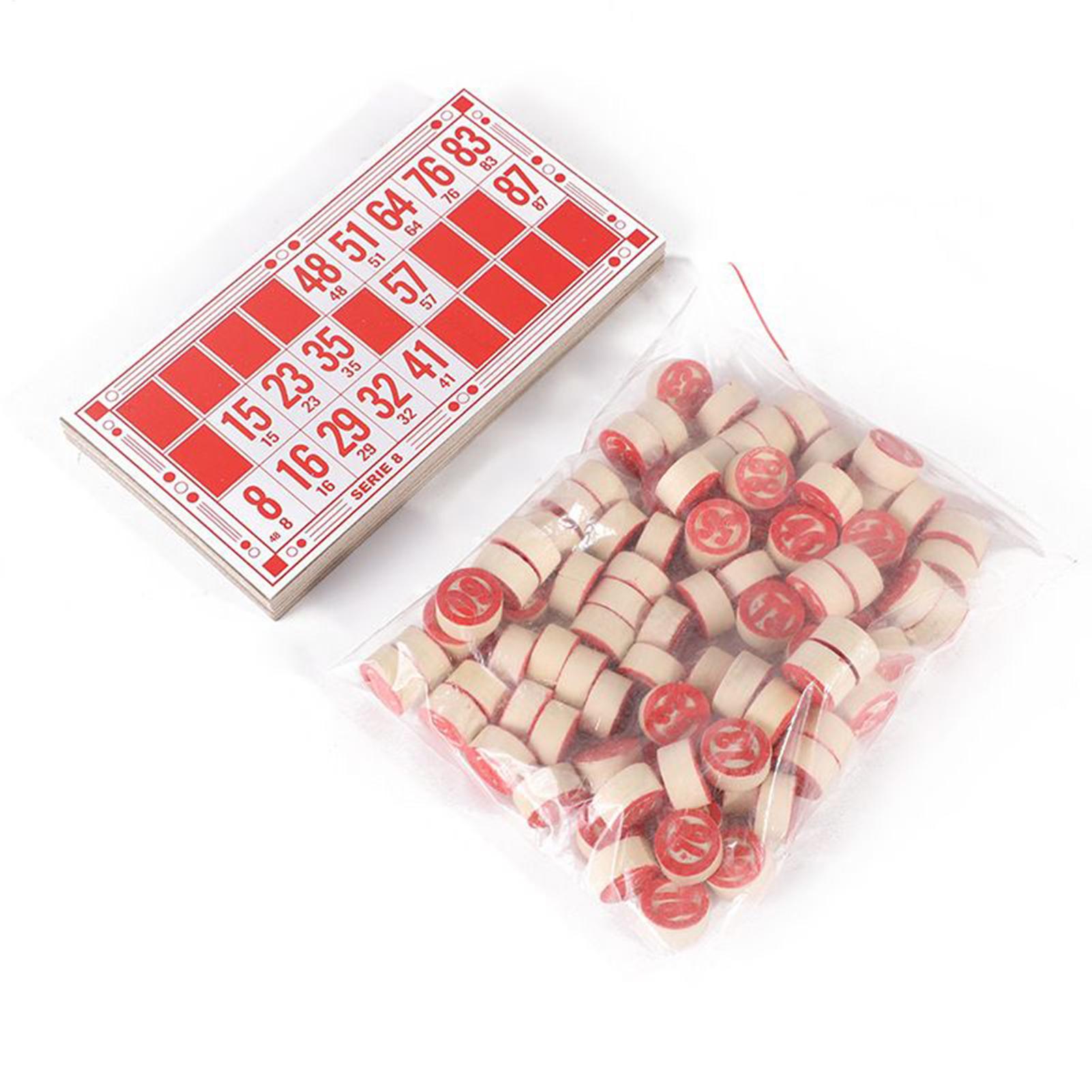 Party Games For Large Groups - Bingo Seti Vintage Ahşap İnteraktif Oyuncaklar