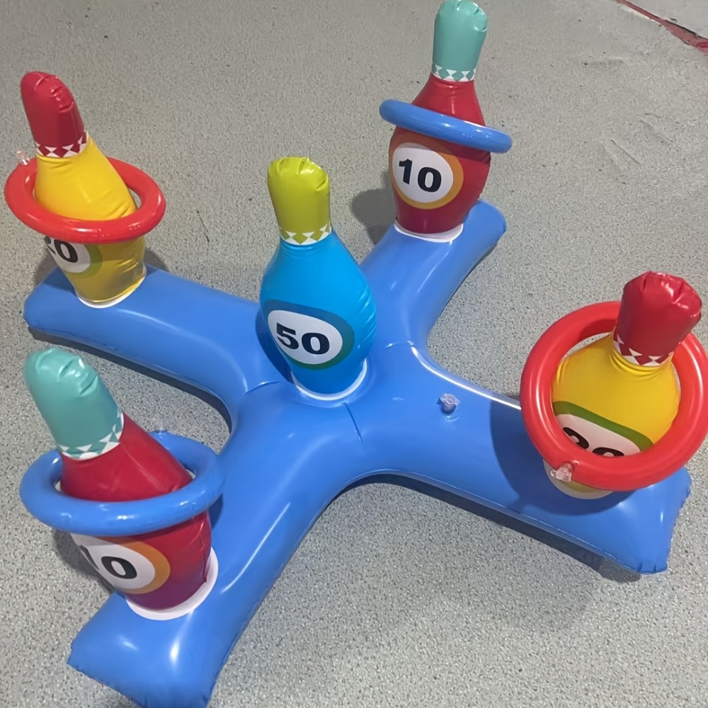 Party Games Crossplay - Şişme Çapraz Bowling Şişe Halka Atma