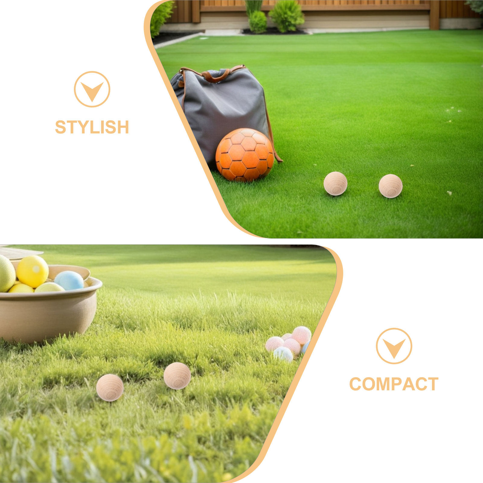 4 Adet Doğal Ahşap Kroket Topu - Croquet Set Lawn incelemesi ve fiyatı