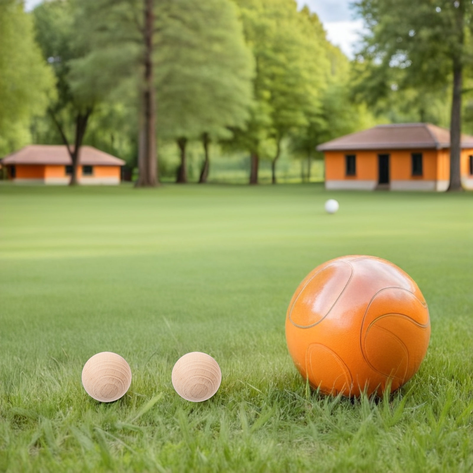 4 adet kroket topları doğal ah - Croquet Set Lawn incelemesi ve fiyatı